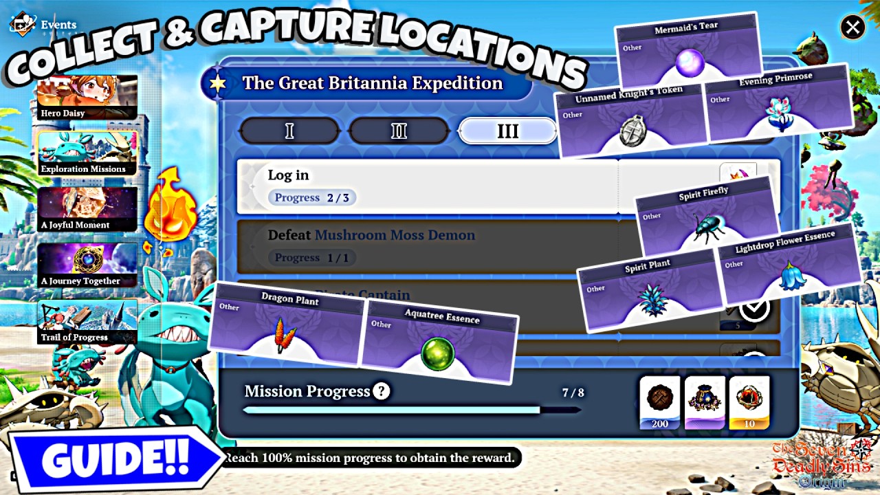 The Great Britania Expedition Missions FULL Guide in Seven Deadly
