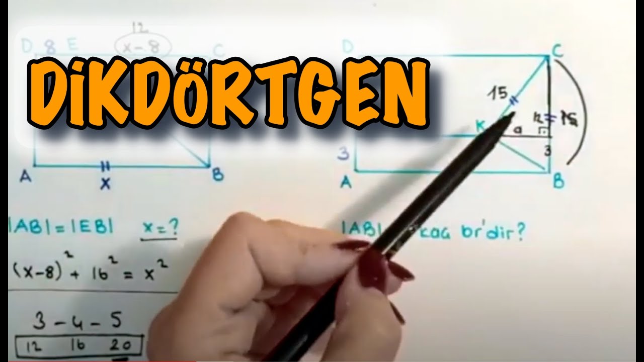 Özel Dörtgenler | Dikdörtgen | Dikdörtgende Uzunluk