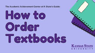 How to Find Textbook Information at K-State