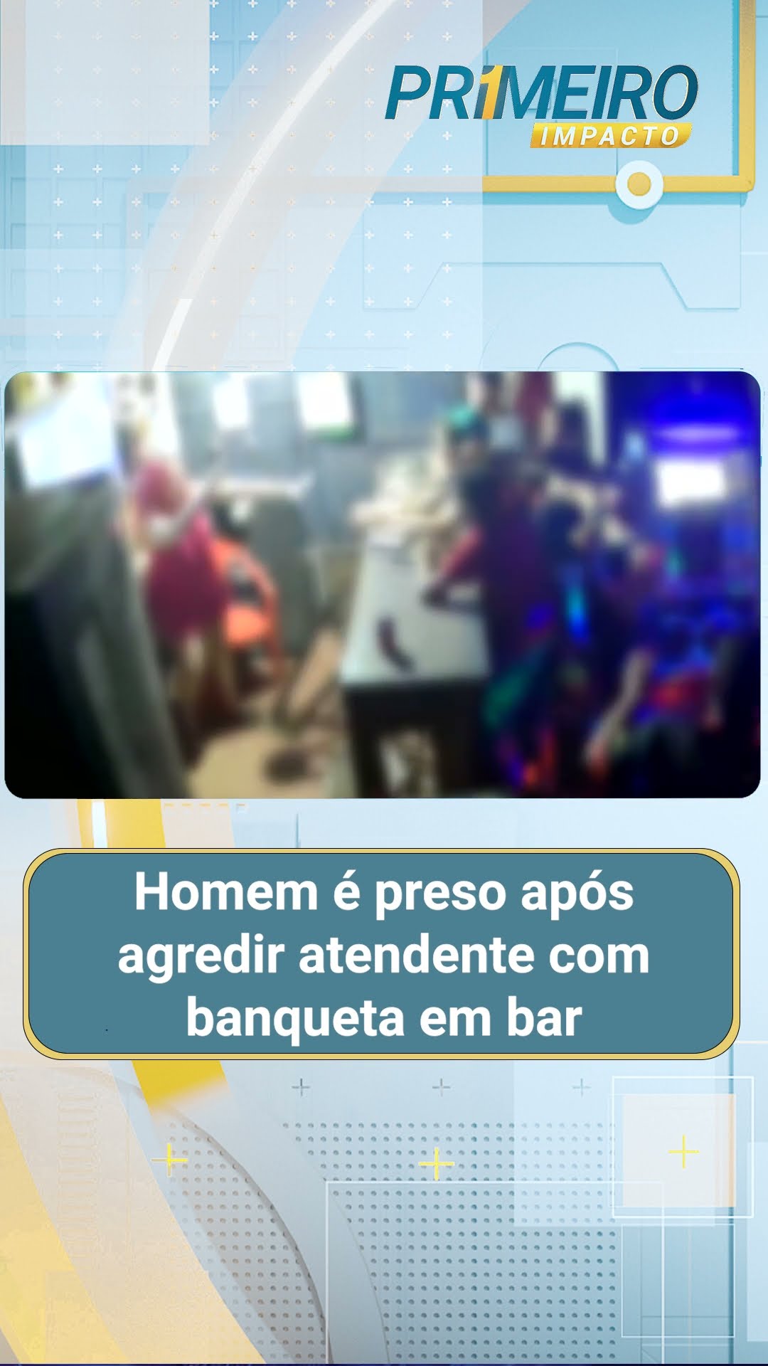 Homem é preso após agredir atendente com banqueta em bar