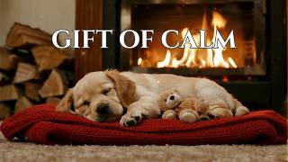 🔴 Unboxing Serenity: Christmas Gift Fireplace Ambience & Puppy Music for Mental Renewal HD 🎁✨