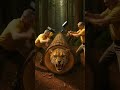 rescued chita form giant log#shorts#animals#funny