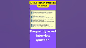 Interview Questions           #api.         #Postman.