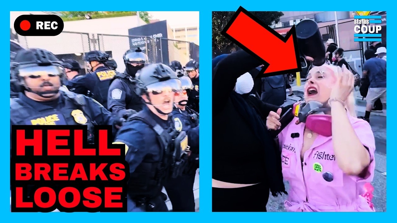 “F*CKING MONSTERS!” Protesters GO OFF a Year After Trump Invasion