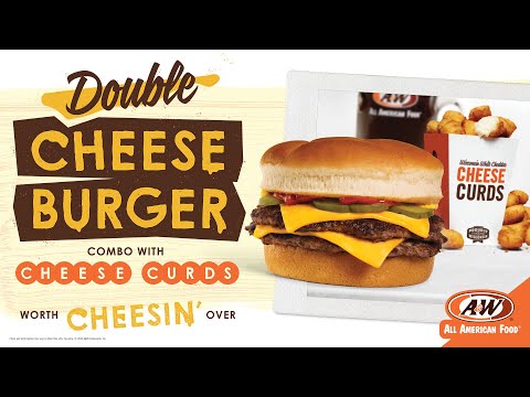 A&W Restaurant TV Commercial Double Cheeseburger Combo with Cheese Curds A&W Restaurants
