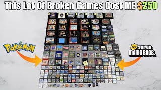 I Bought 177 Broken Games on eBay for $250 | Do Any Work?