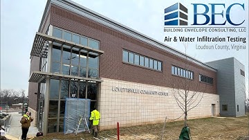 BEC LLC performed ASTM E783 & E1105 Air & Water Infiltration Testing