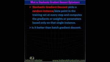 #91 What is Stochastic Gradient Descent Optimizer | Data Science | ML Interview Question