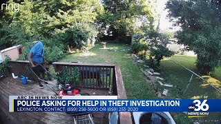 Police asking for help in theft investigation