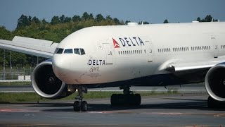 Delta Air Lines Boeing 777-200LR N701DN Landing at NRT 34R