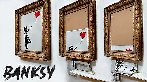 BANKSY's - Girl With Balloon Shredded at Auction - DayDayNews