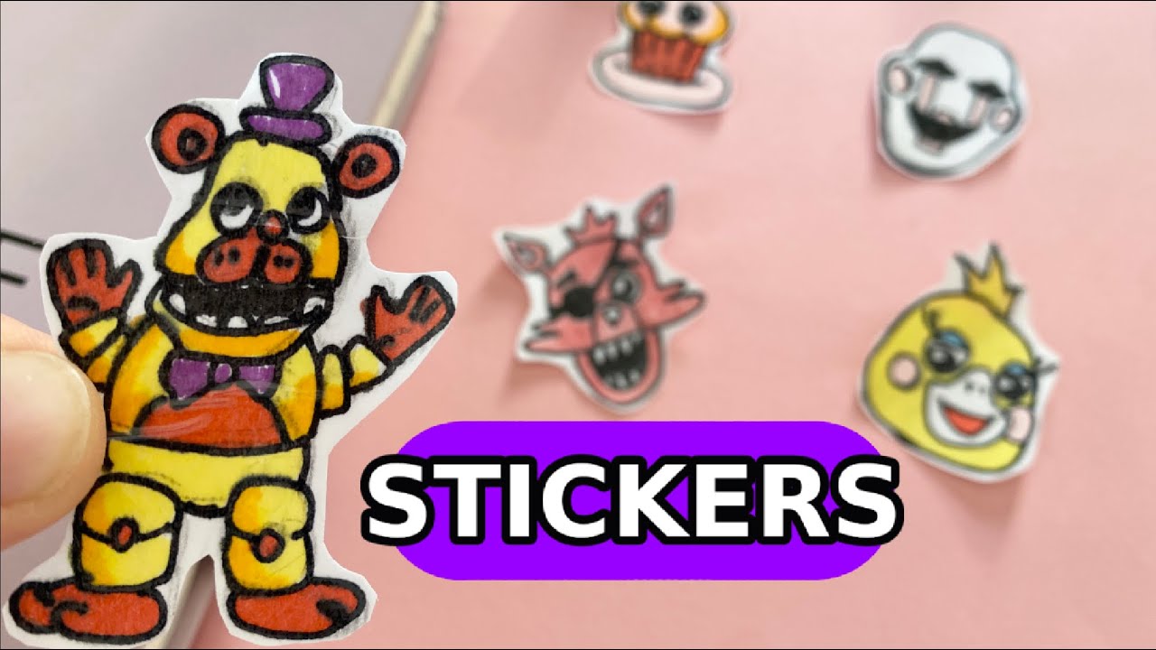 Five Nights at Freddy's Stickers I DIY Handmade stickers 