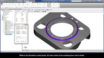 InventorCAM iMachining Getting Started - 2D Example: Floor radius finishing