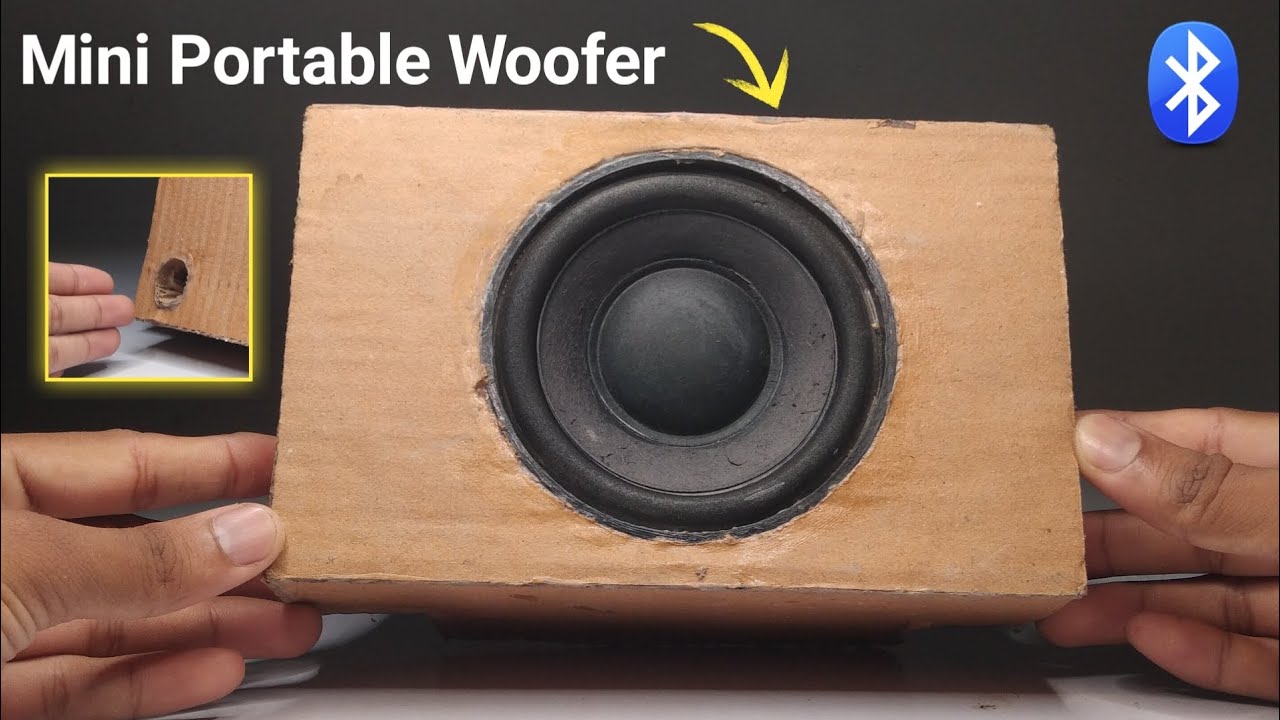 Mini Portable woofer - How to make 12v mini Portable woofer ...