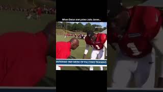 Deion Sanders training with Julio Jones #nfl #atlantafalcons #deionsanders #juliojones