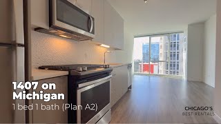 1407 on Michigan | 1 Bed 1 Bath (Plan A2) - Luxury Apartments for Rent in Chicago's South Loop