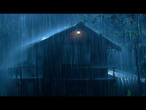 (No Ads) Extreme Storm Night 🌧️ Massive Rain & Thunder ⚡⛈ | Relaxing Sleep & White Noise Ambience