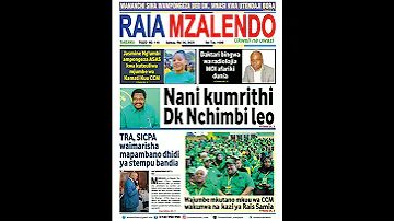 PITIA VICHWA VYA HABARI KATIKA MAGAZETI YA LEO MEI 30 2025 