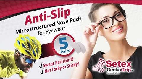 Anti-Slip Microstructured Nose Pads for Eyewear