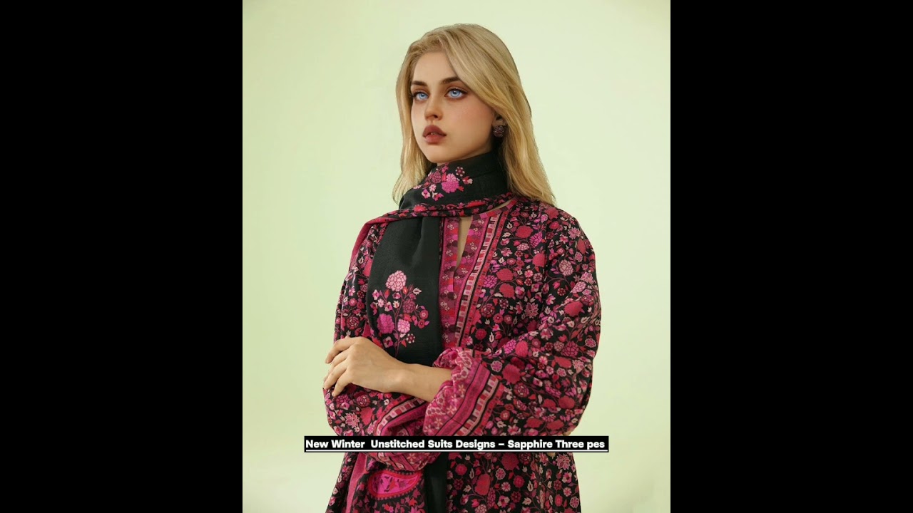 New Winter  Unstitched Suits Designs – Sapphire Three pes