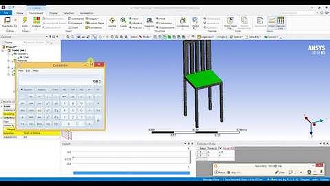 Analysis of Chair using ANSYS