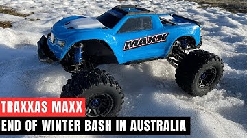 Traxxas Maxx Snow Run | End of Winter Bash in Australia