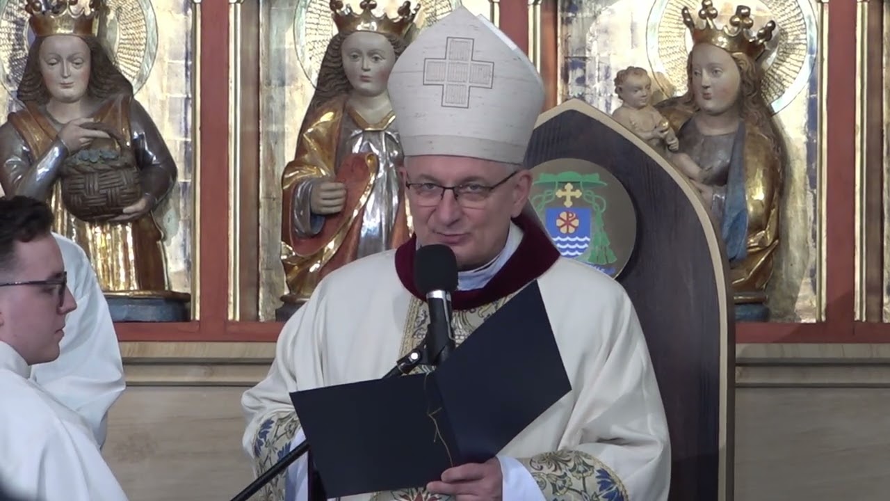 Podziękowanie bpa Krzysztofa w trakcie Ingresu do Katedry w Koszalinie