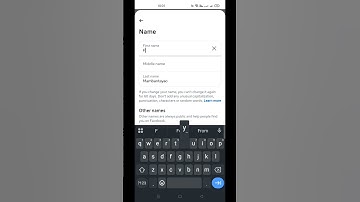PAANU MAG CHANGE NG FACEBOOK NAME