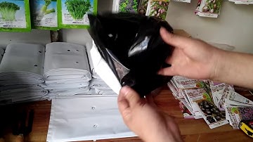 Túi Trồng Cây Trắng Đen 17 X 33 cm- Túi PE Trồng Dưa Lưới,Dưa Chuột, Nhà kính, Nhỏ Giọt -Dùng 3-4 vụ