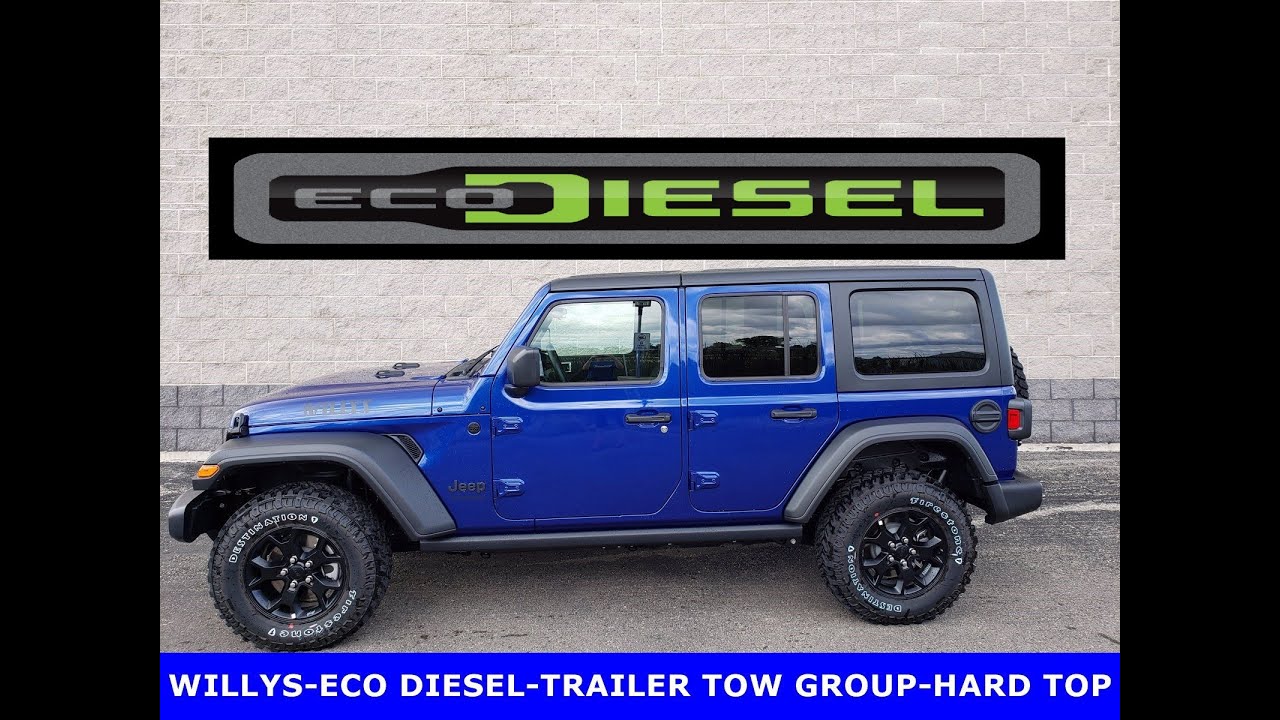 2020 JEEP WRANGLER ECODIESEL WILLYS WHEELER UNLIMITED OCEAN BLUE WALK BRAnD  NEW AROUND REVIEW SOLD! - YouTube