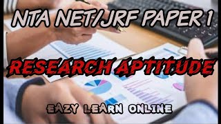 Research Aptitude Eazy Learn Onlinenetjrf Paper 1