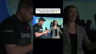 When Crimsix started talking trash to OpTic fans 🤣🗣️