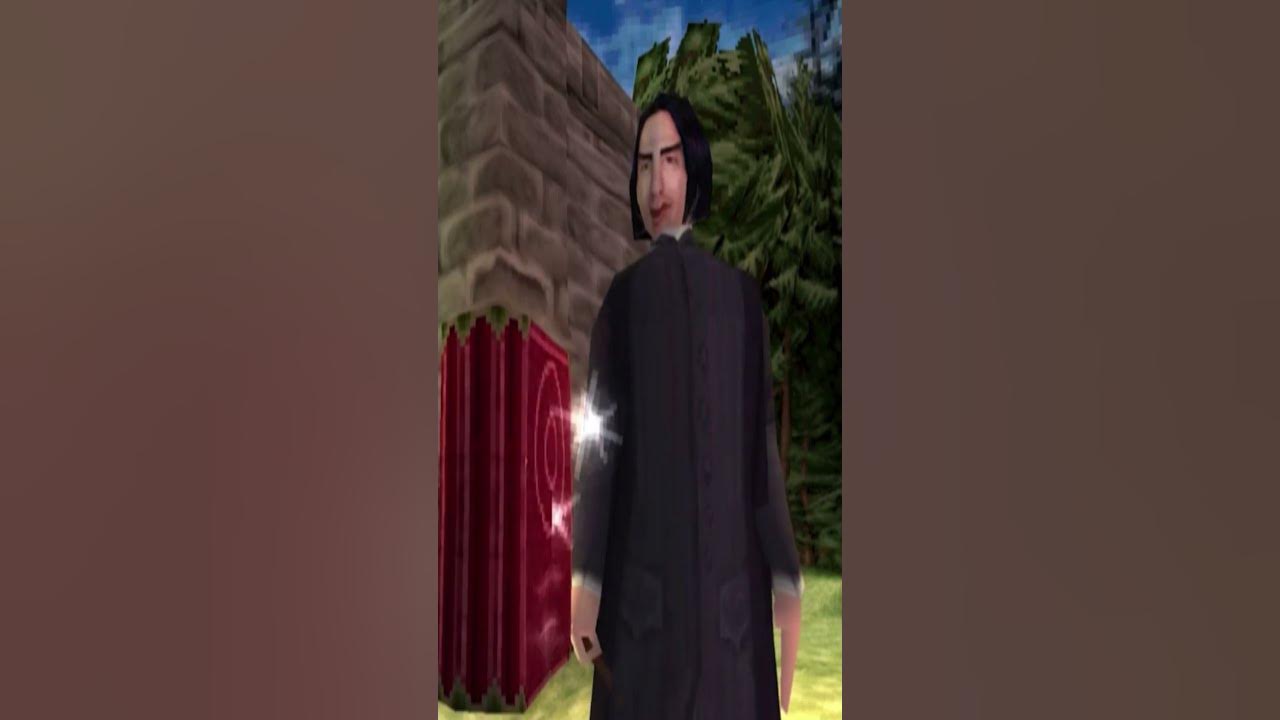 Professor Snape meeting Harry in the PS1 game YouTube