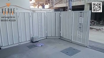 Turning (L-Type) Automatic Gate Installed in Indore | Verve Grid Innovation