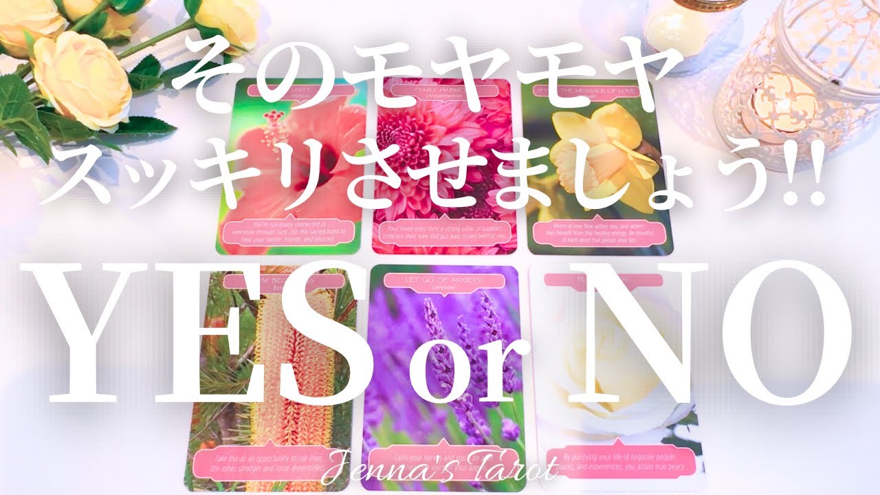 モヤモヤしているあなたへ。スッキリさせましょう。YES or NO【タロット🔮オラクルカード】人生・人間関係・恋愛・夢・仕事・悩み・片思い・連絡・行動・未来・願望成就・カードリーディング