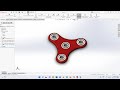 Fidget Spinner Design in SolidWorks | SolidWorks Tutorials for Beginners