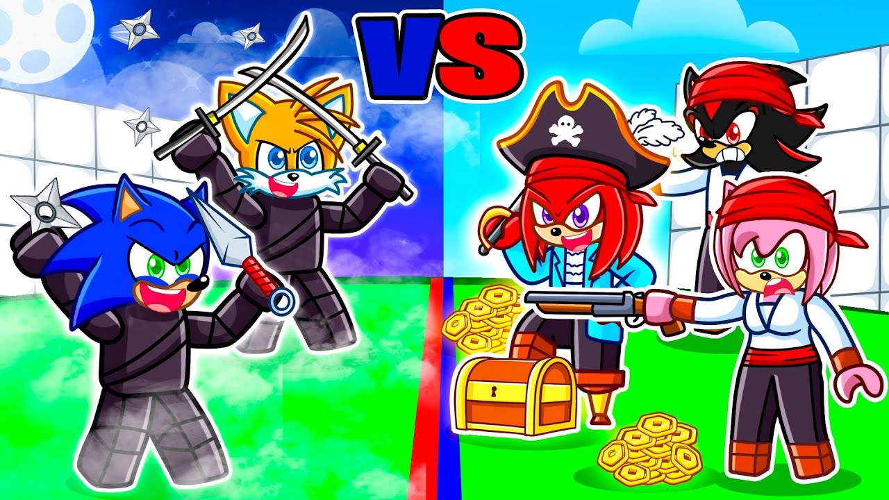 Ninjas VS Piratas en RIVALS!