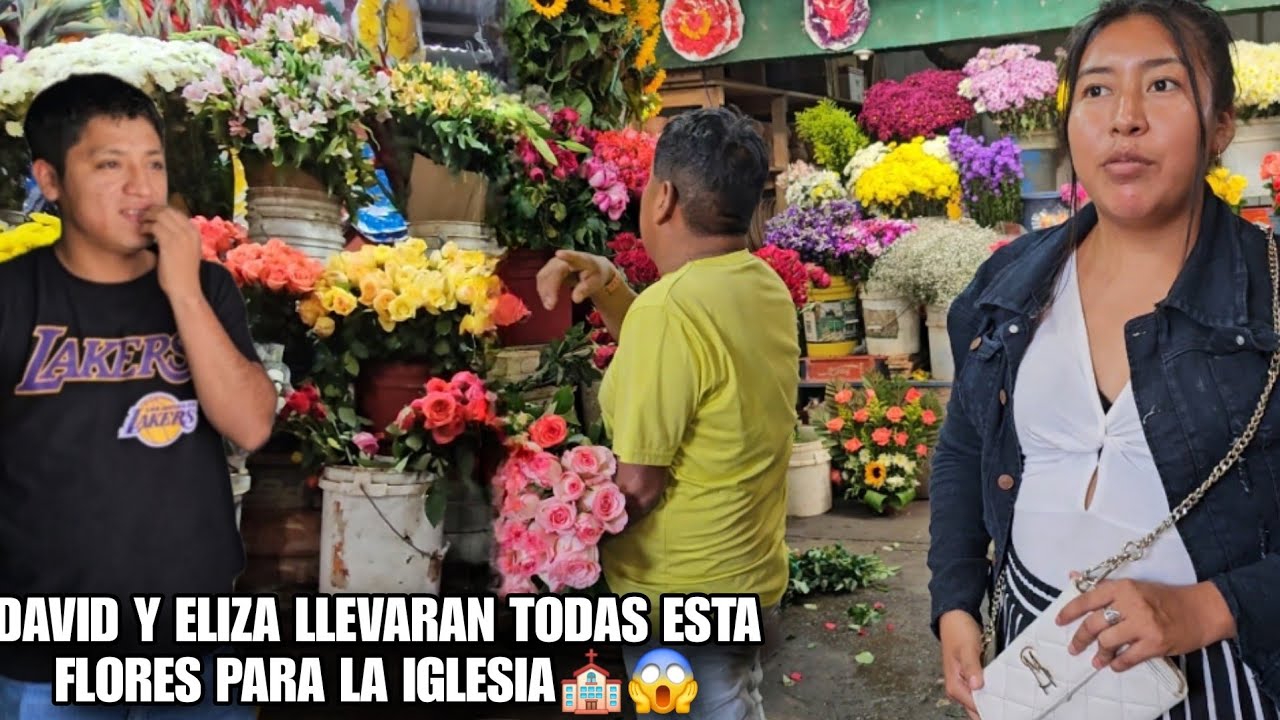 Eliza y David Hoy Compraron Todas Estás Flores para La Iglesia ⛪️😱