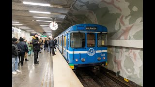 Sista dagen med Cx-tåg i Stockhoms tunnelbana den 10 februari 2024