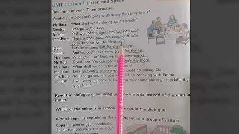 Class III English Unit 4 Lesson 01