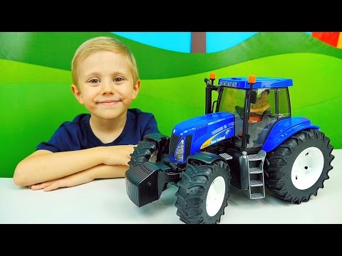 Синий Трактор Bruder New Holland T8040 - Машинки Брудер - Игрушки для мальчиков