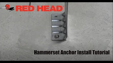 Red Head Hammerset Anchor Installation Tutorial