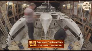 Extreme Fiberglass Catamaran Build from Scratch with Plans