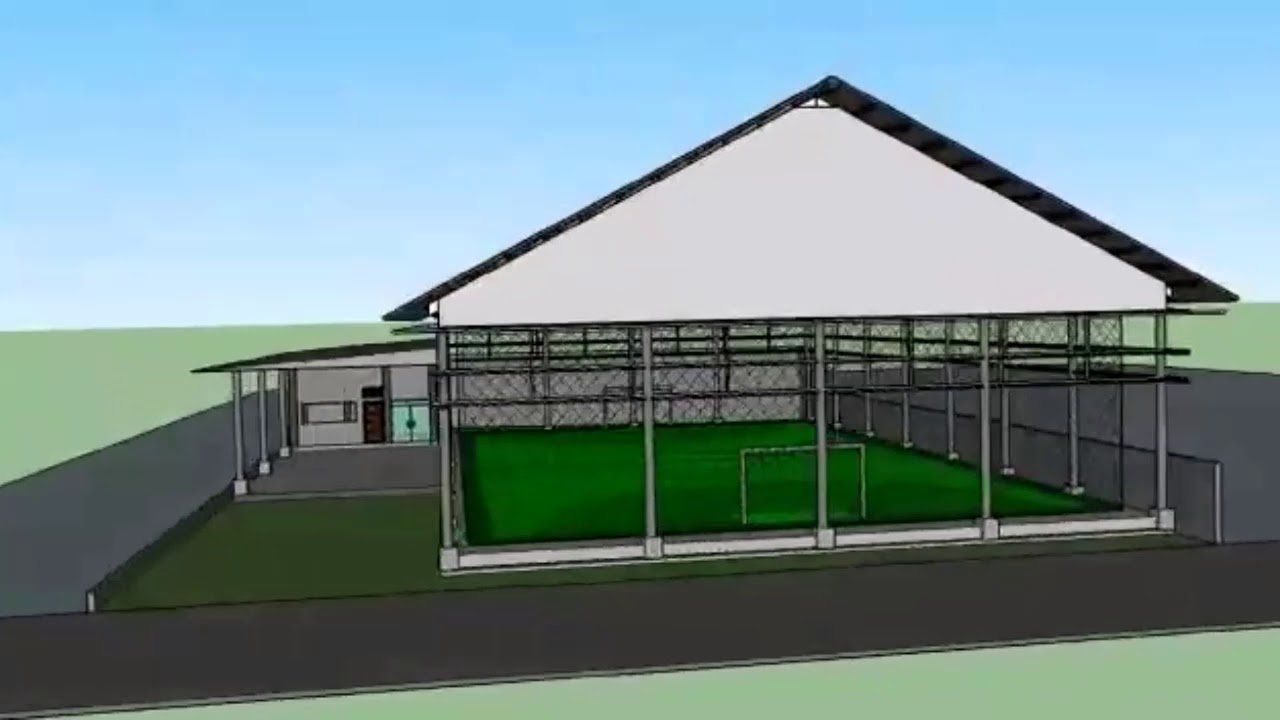 Design Lapangan Futsal Minimalis Anggaran 350 jt @Muttakin Farm - YouTube