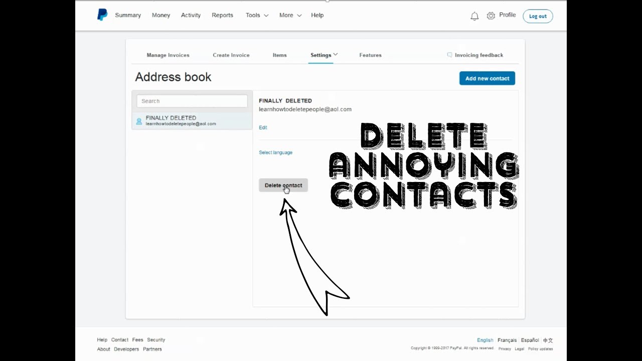 How To Delete Paypal Contacts In Under 2 Minutes New