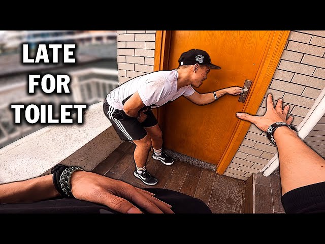 LATE FOR TOILET | Parkour POV Escape From Toilet Security | Đi Tìm Toilet class=