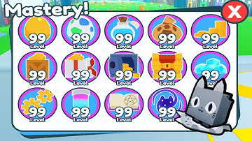 HOW i GOT MAX 99 MASTERY on EVERYTHING in Pet Simulator X