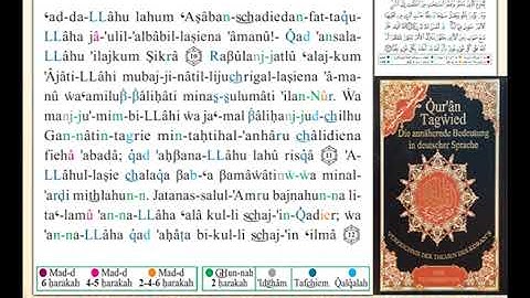 ختمة من مصحف التجويد باللغة الألمانية الصفحة رقم 559