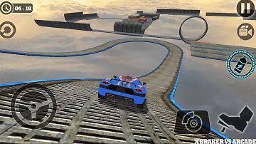 Impossible Stunt Car Tracks 3D | New Blue Car Unlocked: Driving Impossible Stunts - Android GamePlay