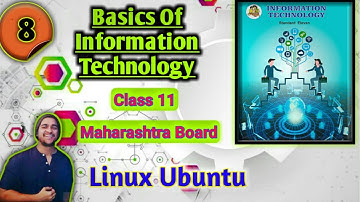 Chapter 1 Basics Of Information Technology Maharashtra Board New Syllabus std 11th Linux Ubuntu